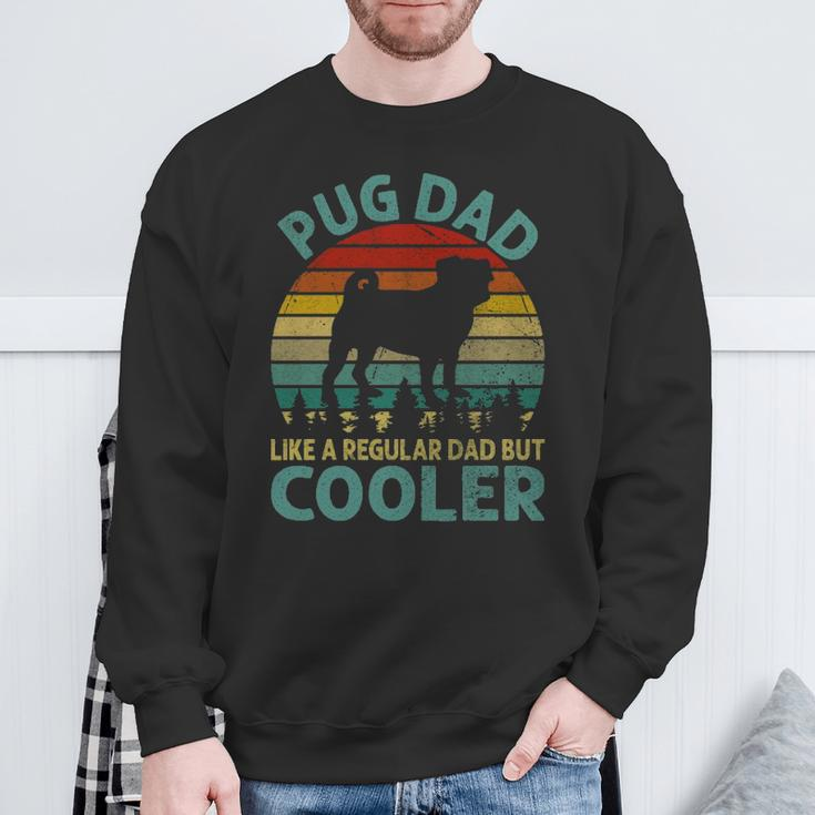 Best Pug Cooler Dad Ever Dog Animal Lovers Walker Cute Sweatshirt Gifts for Old Men