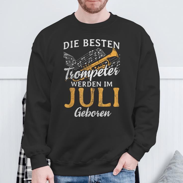 Best Trumpeter Im Jli Geboren Blasmusik Trumpet Sweatshirt Geschenke für alte Männer