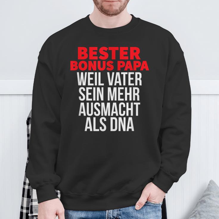 Bester Bonus Papa Weilater Sein Mehr Ausmacht Als Dna Sweatshirt Geschenke für alte Männer