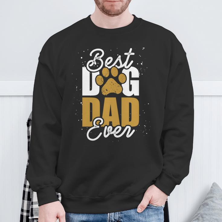 Bester Hunde Papa Aller Zeiten Dog Long-Sleeved Sweatshirt Geschenke für alte Männer