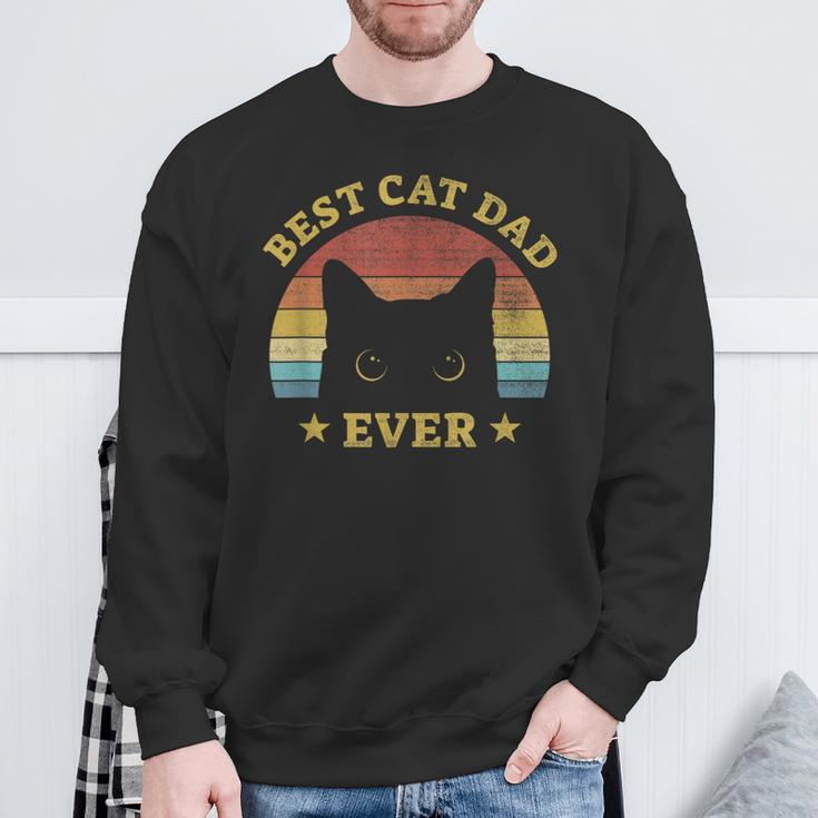 Bester Katzenfater Ever Best Cat Father Idea For Cats D Sweatshirt Geschenke für alte Männer