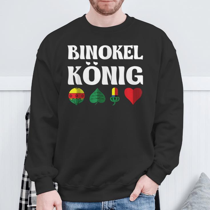 Binokel Outfit Binocel King Sweatshirt Geschenke für alte Männer