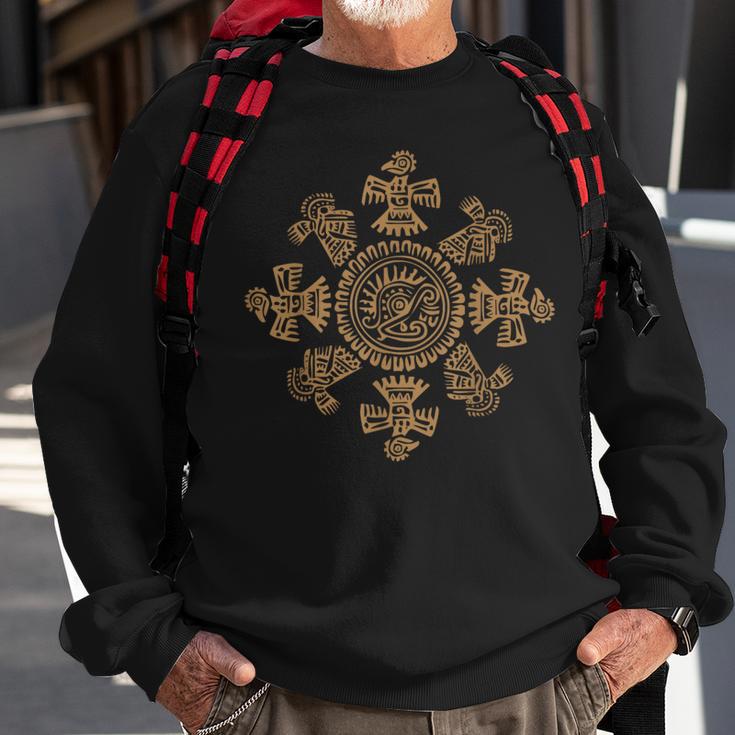 Birds And Symbols Of Maya Inca Aztec Culture Sweatshirt Gifts for Old Men