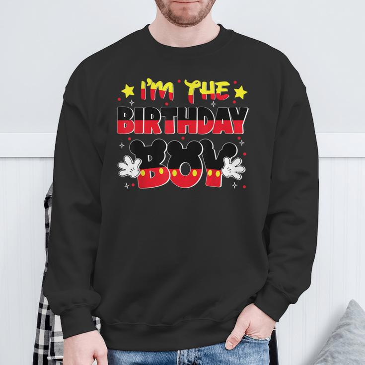 Im The Birthday Boy Mouse Family Matching Sweatshirt Gifts for Old Men