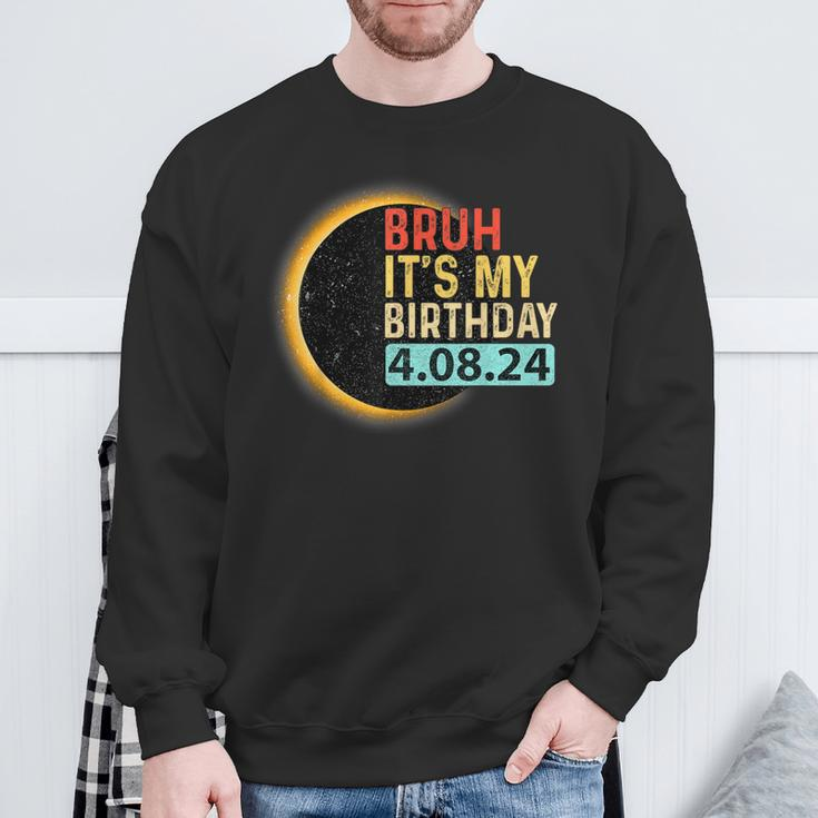 Birthday Total Solar Eclipse Party April 8 2024 Totality Sweatshirt Gifts for Old Men
