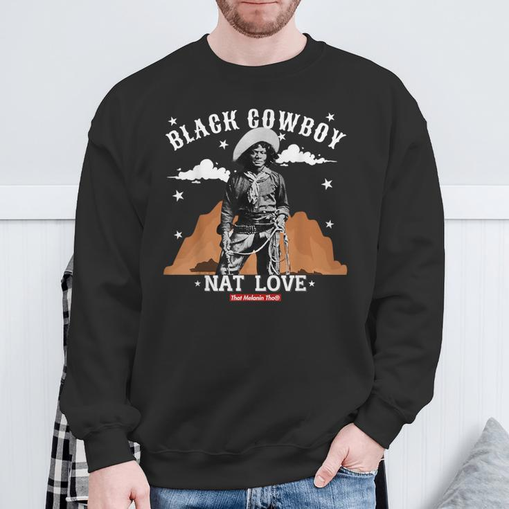 Black Cowboy Nat Love African American Cowboys Black History Sweatshirt Gifts for Old Men