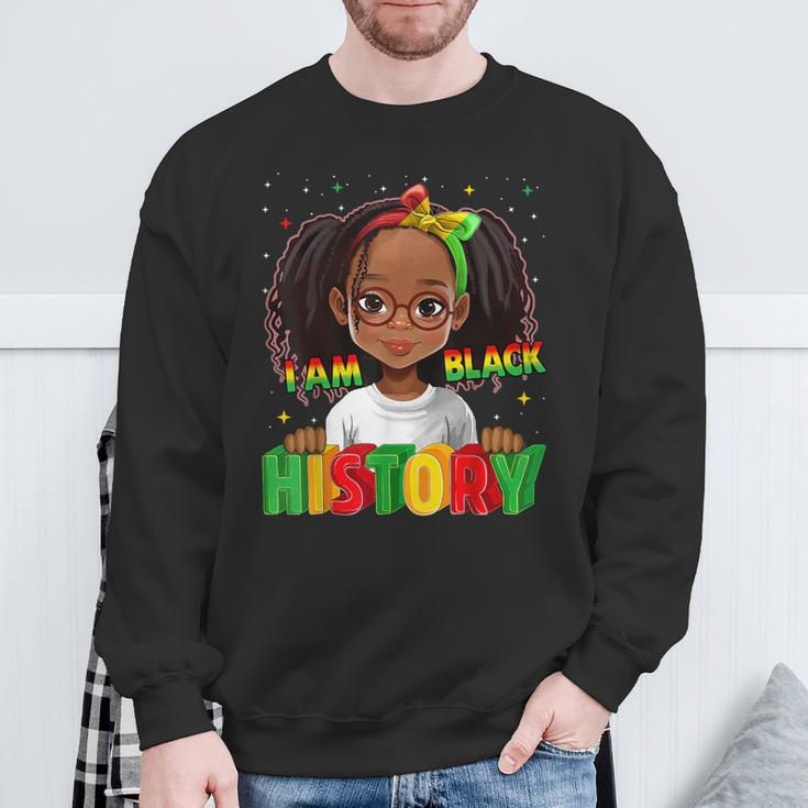 Black History Month For Kid Girls I Am Black History Sweatshirt Gifts for Old Men