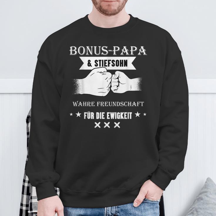 Bonus Papa Und Stepson True Friendship Für Die Eternity Sweatshirt Geschenke für alte Männer