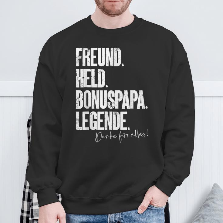 Bonuspapa Bester Step Papa Stepdad Bonus Papa S Sweatshirt Geschenke für alte Männer