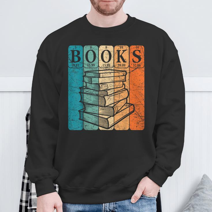 Book Reader Periodic Table Elements Nerd Bookworm Vintage Sweatshirt Gifts for Old Men