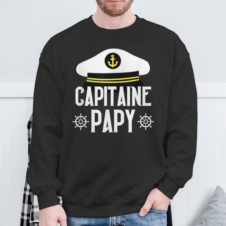 Boot Geschenk Humor Kapitän Opa Segelboot Papa Papi Meer Sweatshirt Geschenke für alte Männer