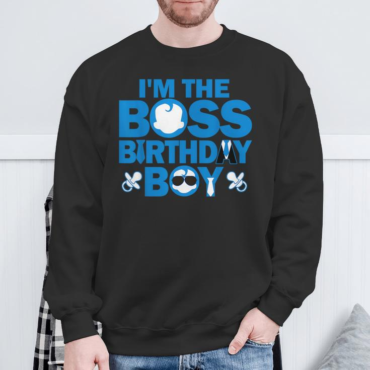 Im The Boss Birthday Boy Baby Family Party Decorations Sweatshirt Gifts for Old Men