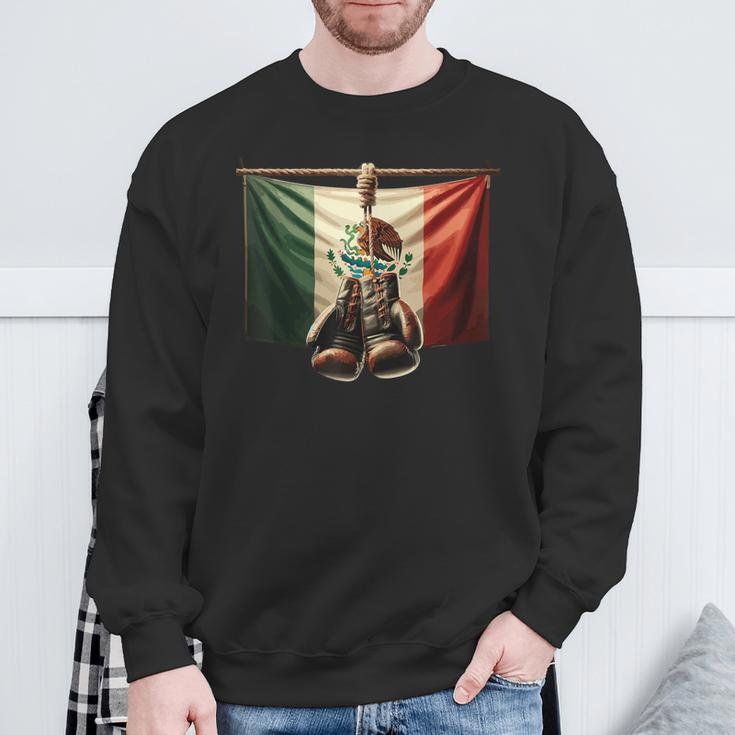 Boxing Mexico Sweatshirt Gifts for Old Men
