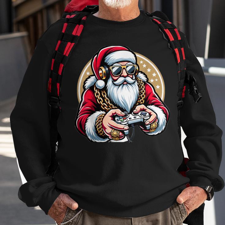 Boys Christmas Video Game Santa Gamer Xmas Sweatshirt Gifts for Old Men