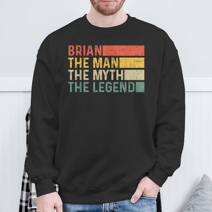 Brian The Man The Myth The Legend Vintage For Brian Sweatshirt Gifts for Old Men