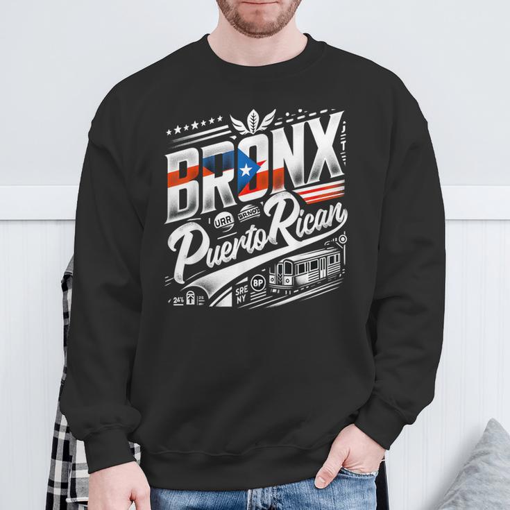 Bronx Puerto Rican New York Latino Puerto Rico Sweatshirt Gifts for Old Men