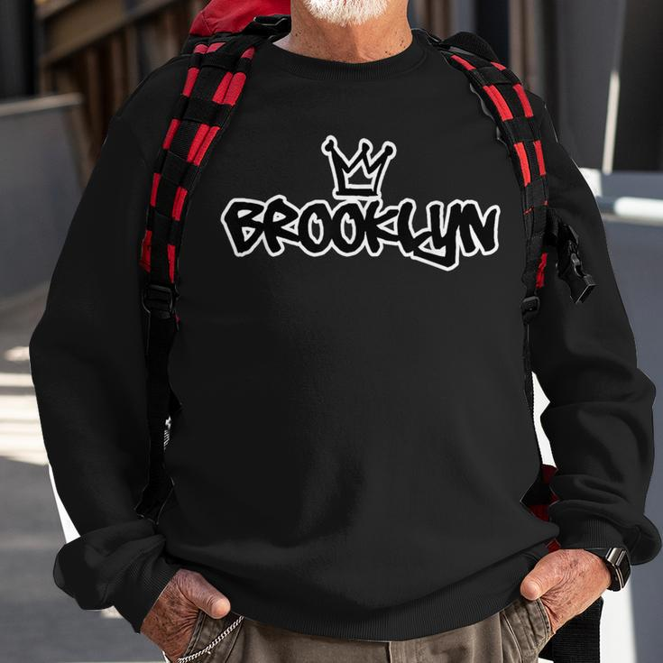 Brooklyn New York Graffiti Hip Hop Sweatshirt Gifts for Old Men