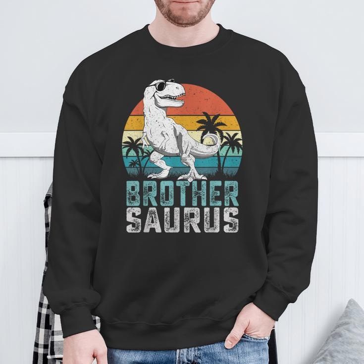 BrothersaurusRex Dinosaur Brother Saurus Family Matching Sweatshirt Gifts for Old Men