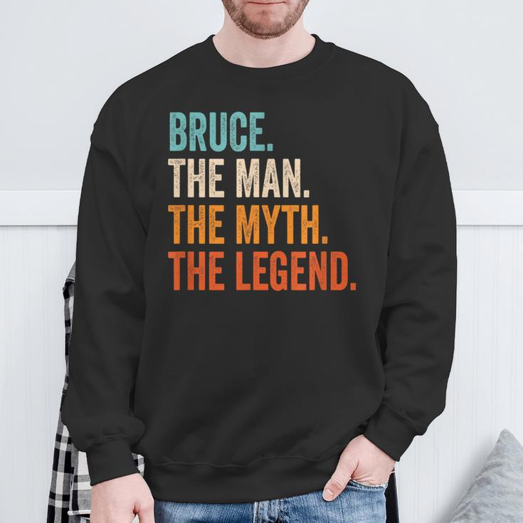 Bruce The Man The Myth The Legend First Name Bruce Sweatshirt Gifts for Old Men