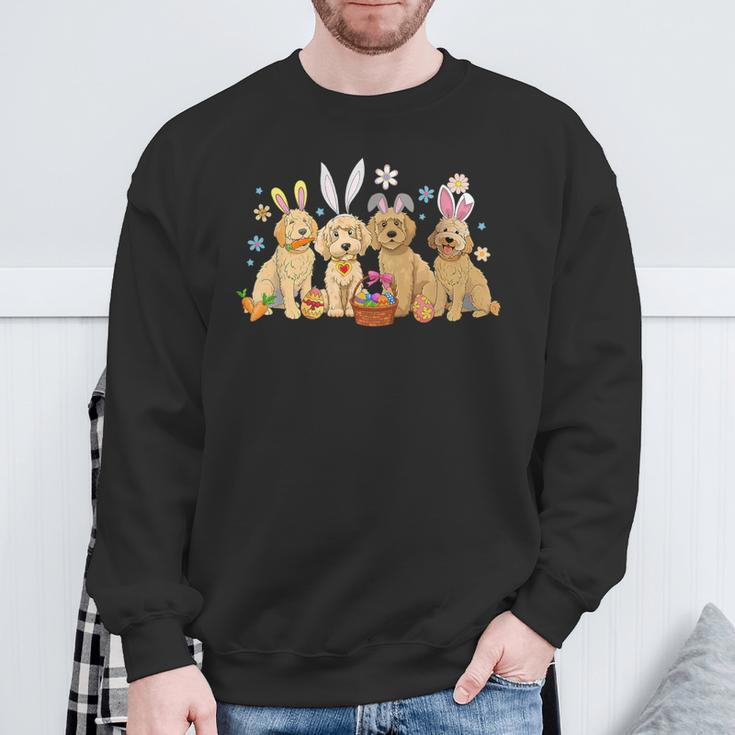 Bunny Happy Easter Dogs Sweatshirt Gifts for Old Men