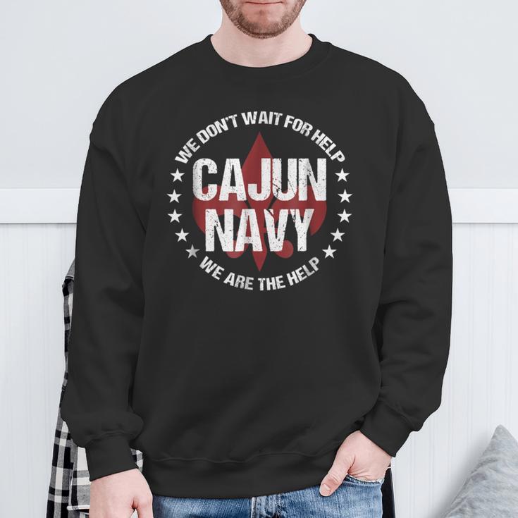 Cajun Navy Louisiana Support Sweatshirt Gifts for Old Men