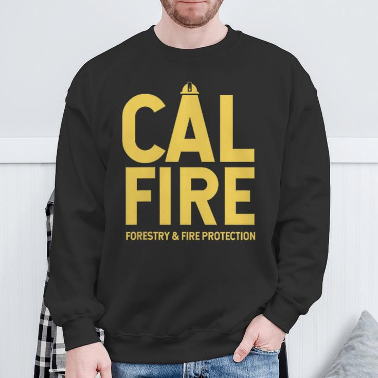 Cal-Fire Forestry Fire Protection Firefighter Sweatshirt Gifts for Old Men