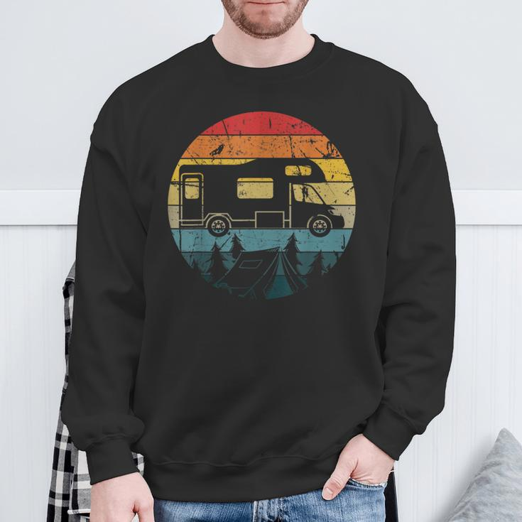 Camping Motorhome Van Vintage In Caravan Sweatshirt Geschenke für alte Männer