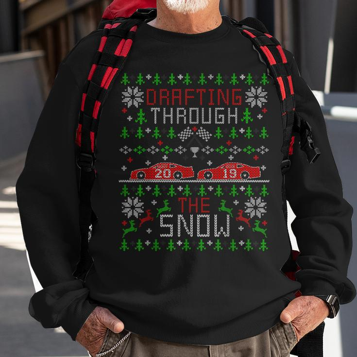 Car Racing Race Fan Ugly Christmas Sweater Party Sweatshirt Gifts for Old Men