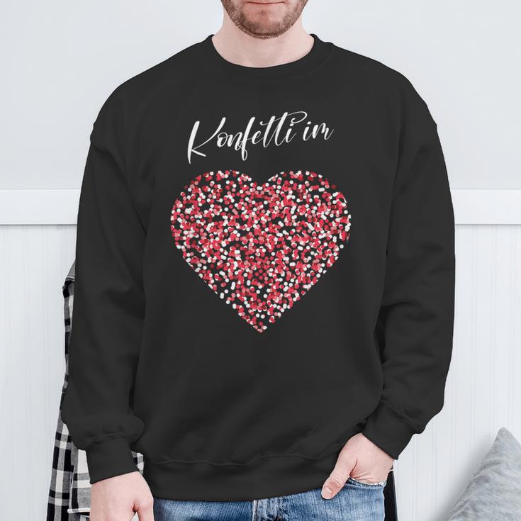 Carnival Costume Confetti Heart Sweatshirt Geschenke für alte Männer