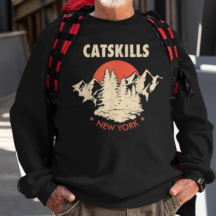 Catskills New York Ny Hiking MountainsSweatshirt Gifts for Old Men