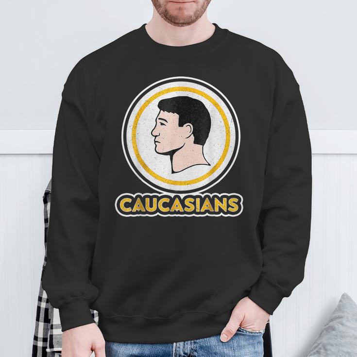 Caucasians Vintage Caucasians Pride Sweatshirt Gifts for Old Men