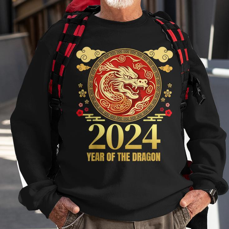 Chinese New Year 2024 Family Matching Year Of The Dragon Sweatshirt Gifts for Old Men