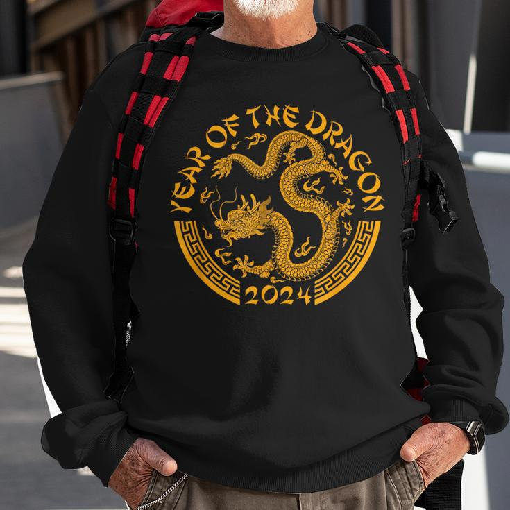 Chinese Zodiac New Year Of The Dragon Lunar 2024 Sweatshirt Gifts for Old Men