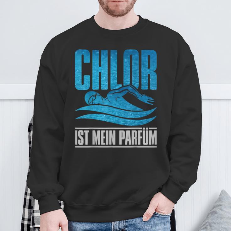 With Chlor Ist Mein Perfume Swimmen Swimmer Sweatshirt Geschenke für alte Männer