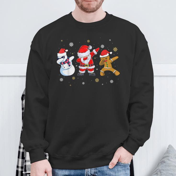 Christmas Dabbing Santa Claus Children Men Sweatshirt Geschenke für alte Männer