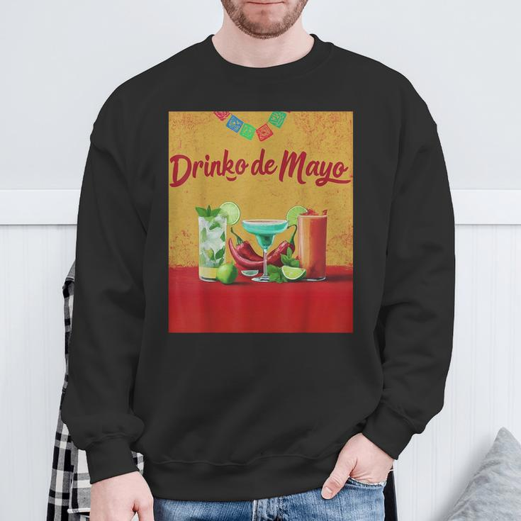 Cinco De Drinko Bitchachos Margarita Trinkt Cinco De Mayo Sweatshirt Geschenke für alte Männer