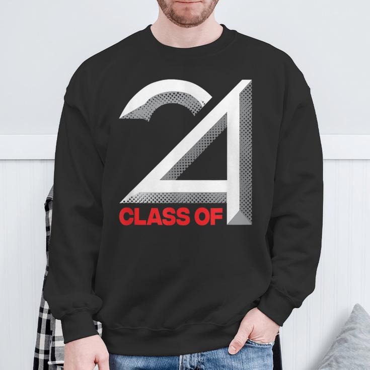 Class Of 2024 Graduation Senior High School College Sweatshirt Gifts for Old Men