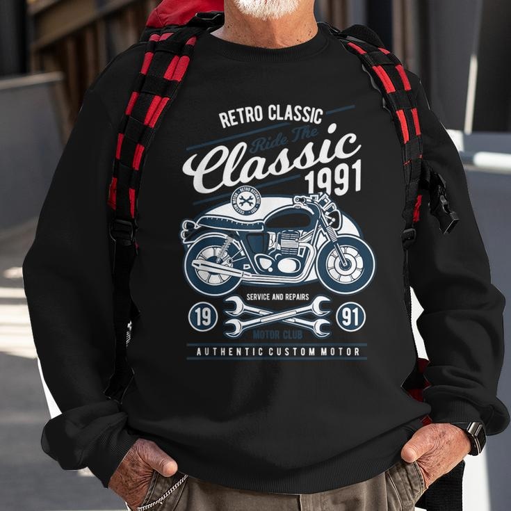 Classic Motorcycle Motocross Champion Biking Dirt Biker Sweatshirt Gifts for Old Men