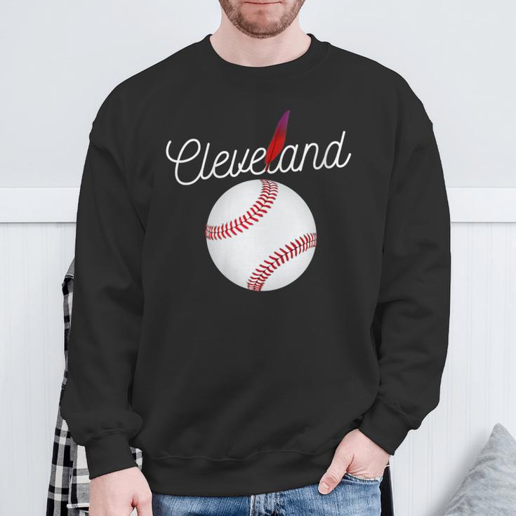 Cleveland Hometown Indian Tribe For Baseball Fans Sweatshirt Gifts for Old Men