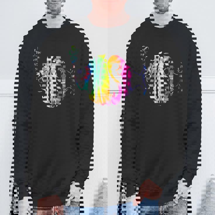 Colorful Phish-Jam Tie-Dye For Fisherman Fish Graphic Sweatshirt Gifts for Old Men