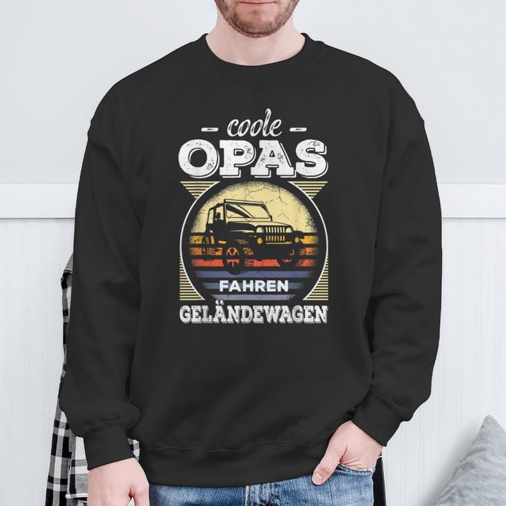 Cooler Opa Geländewagen 4X4 Offroad Abenteuer Rentner Sweatshirt Geschenke für alte Männer
