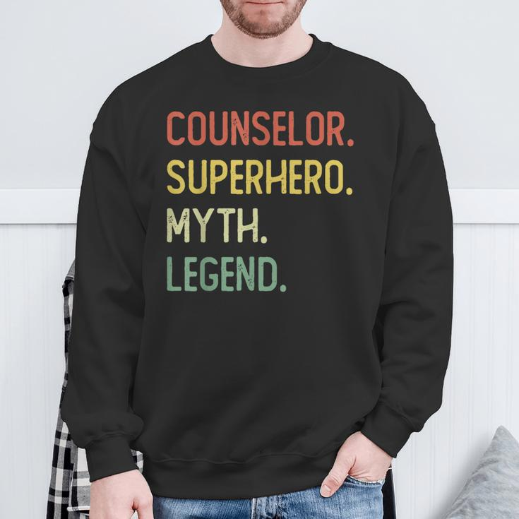 Counselor Superhero Myth Legend Sweatshirt Gifts for Old Men