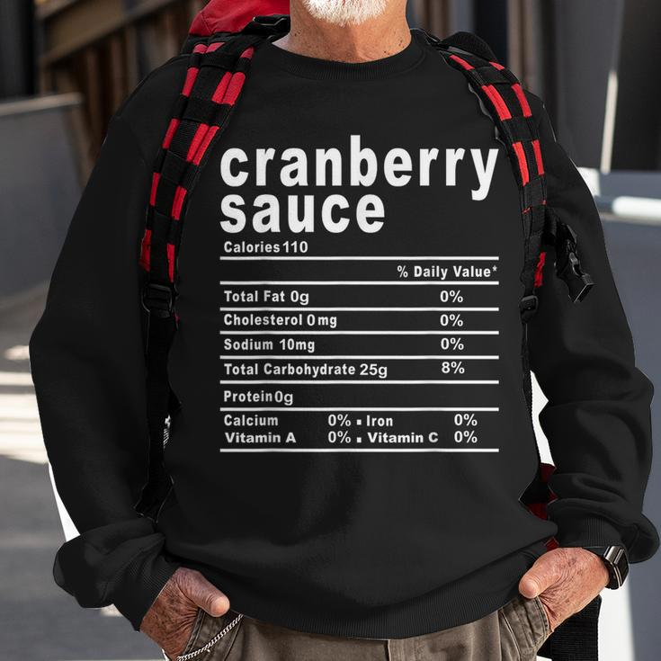 Cranberry Sauce Nutrition Facts Thanksgiving Sweatshirt Gifts for Old Men