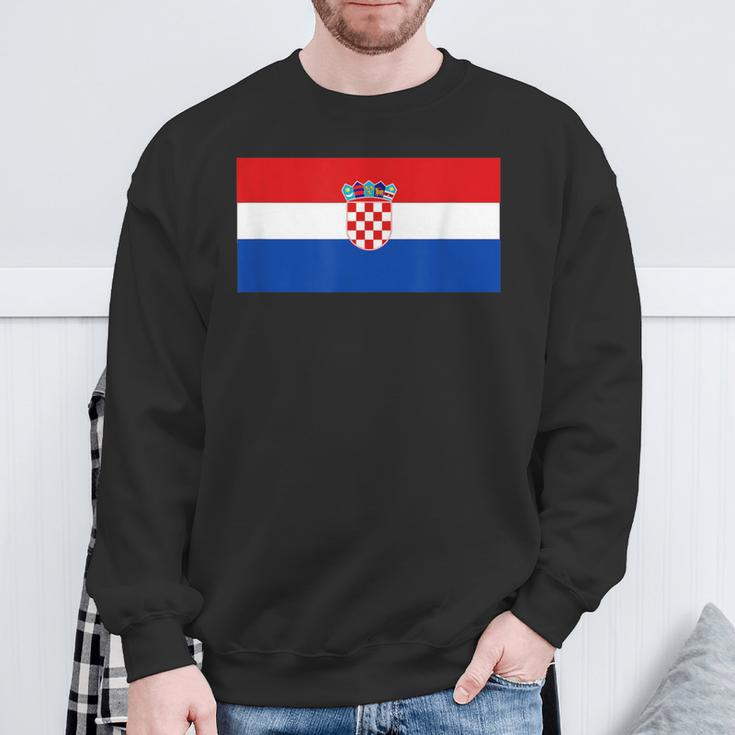 Croatia 2021 Flag Love Soccer Cool Football Fans Support Sweatshirt Gifts for Old Men