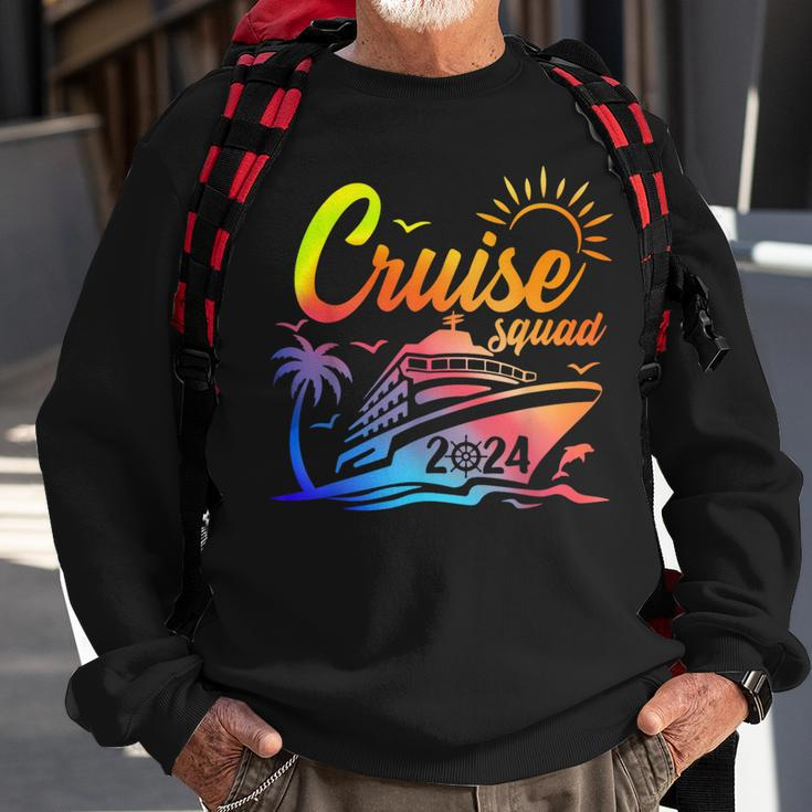 Cruise Squad My First Cruise 2024 Vacation Matching Family Sweatshirt Gifts for Old Men