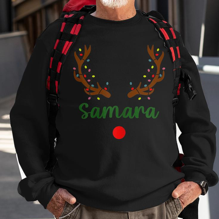 Custom Name Christmas Matching Family Pajama Samara Sweatshirt Gifts for Old Men