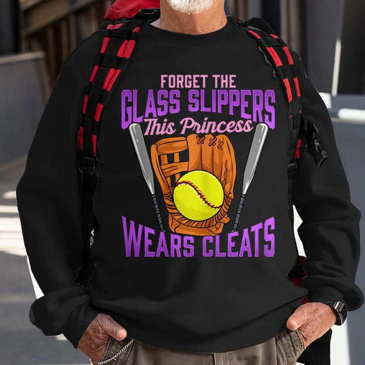 Cute Forget The Glass Slippers This Princess Wears Cleats Sweatshirt Gifts for Old Men
