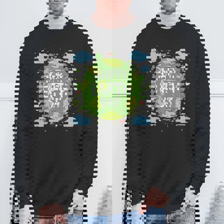 Cute Planet Earth Saying Happy Earth Day 2024 Sweatshirt Gifts for Old Men