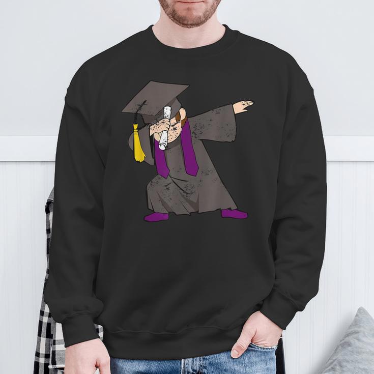 Dabbing Graduate For Graduation Dab CuteSweatshirt Gifts for Old Men