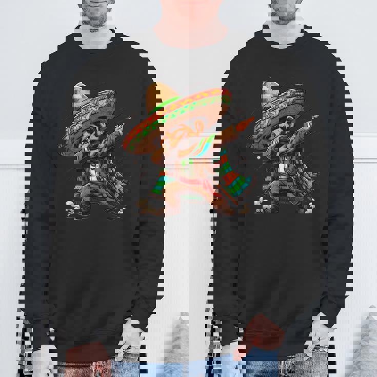 Dabbing Mexican Poncho Cinco De Mayo Cinco De Mayo Sweatshirt Gifts for Old Men